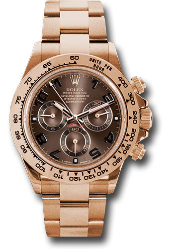 Rolex Everose Gold Cosmograph Daytona 40 Watch - Chocolate Arabic Dial - 116505 choca