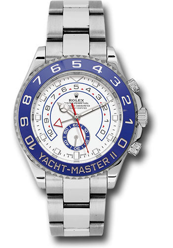 Rolex Steel Yacht-Master II 44 Watch - Matt White Dial - 116680