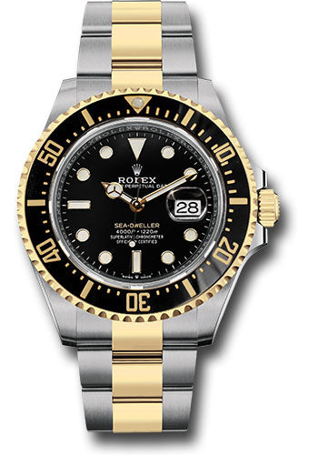 Rolex Steel and Yellow Gold Rolesor Sea-Dweller - Black Dial - 126603