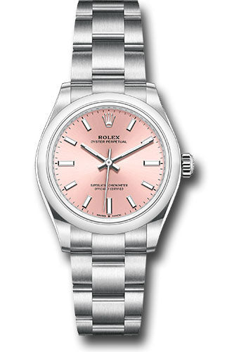 Rolex Oyster Perpetual 31 Watch - Domed Bezel - Pink Index Dial - Oyster Bracelet - 277200 pio